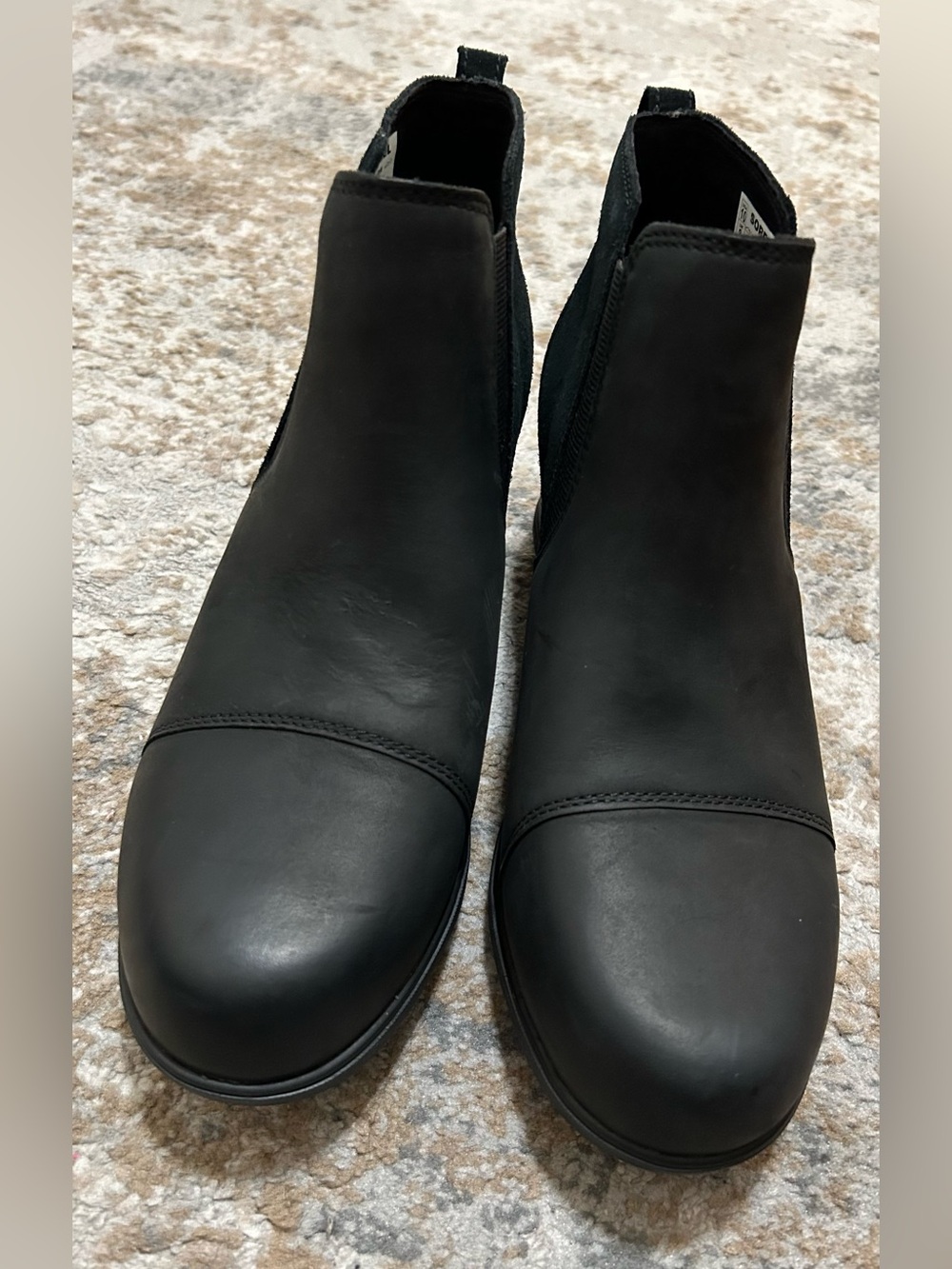 Sorel Black Evie Pull On Ankle Boots